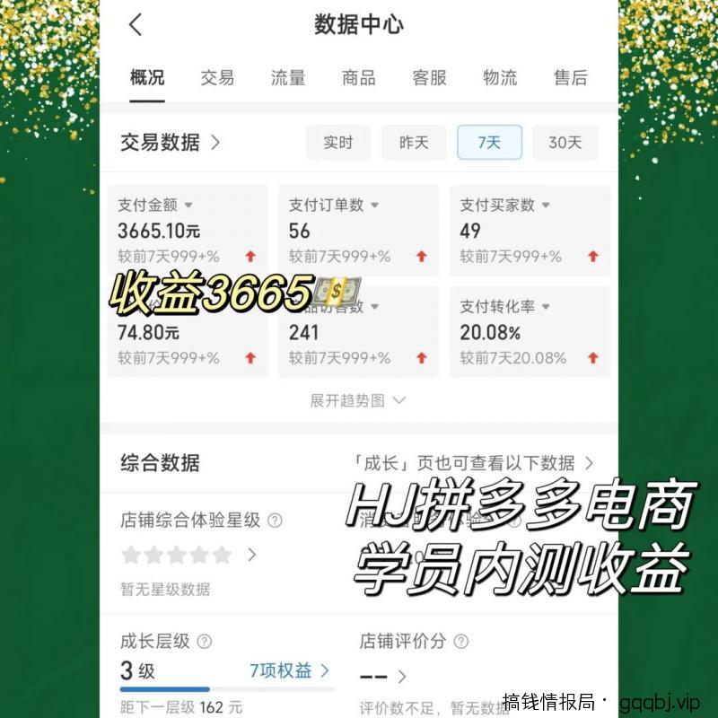 2023拼多多电商项目，稳定一天300～3000+，门槛低，出单快，一部手机即可完成-搞钱情报局