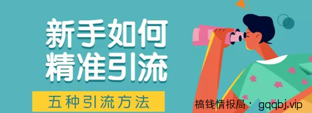 新手如何精准引流?有哪些简单易操作的引流方法?-搞钱情报局