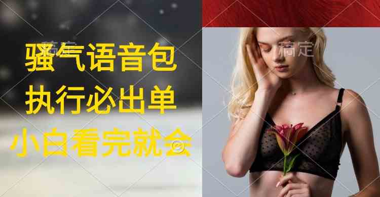 (9589期)执行就出单,日入2000+,超火骚气语音包,小白看完课程就能马上实操-搞钱情报局