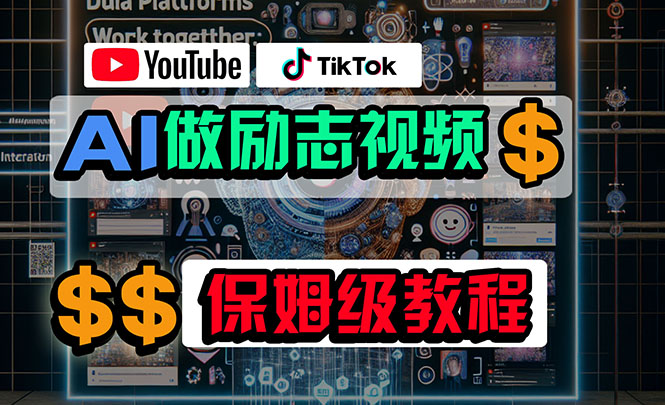 (10520期)利用AI制作励志视频,在YouTube和TikTok赚钱,小白可做(附工具)-搞钱情报局