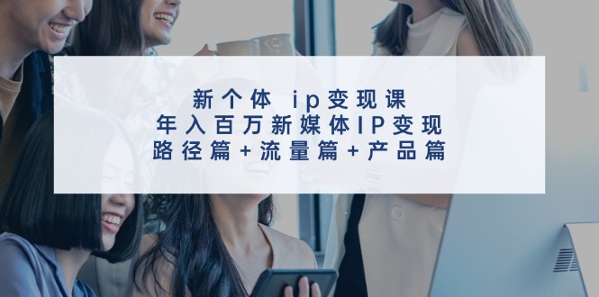 （11971期）新个体 ip变现课，年入百万新媒体IP变现，路径篇+流量篇+产品篇-搞钱情报局