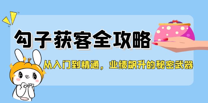 （12247期）从入门到精通，勾子获客全攻略，业绩飙升的秘密武器-搞钱情报局