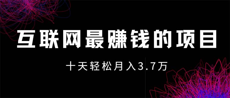 （12396期）互联网最赚钱的项目没有之一，轻松月入7万+，团队最新项目-搞钱情报局